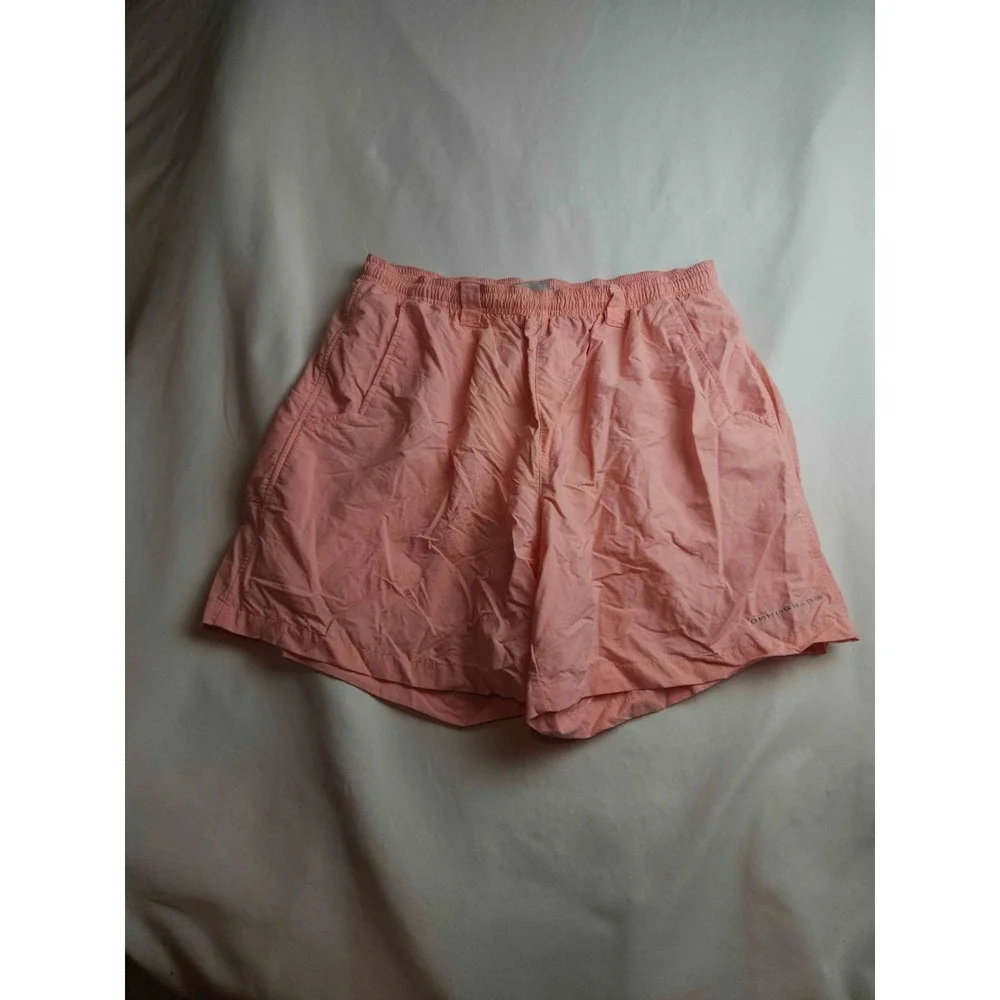 Columbia PFG Swim Trunks Mens Medium Pink Beach Coastal Mesh Lined Resortwear
